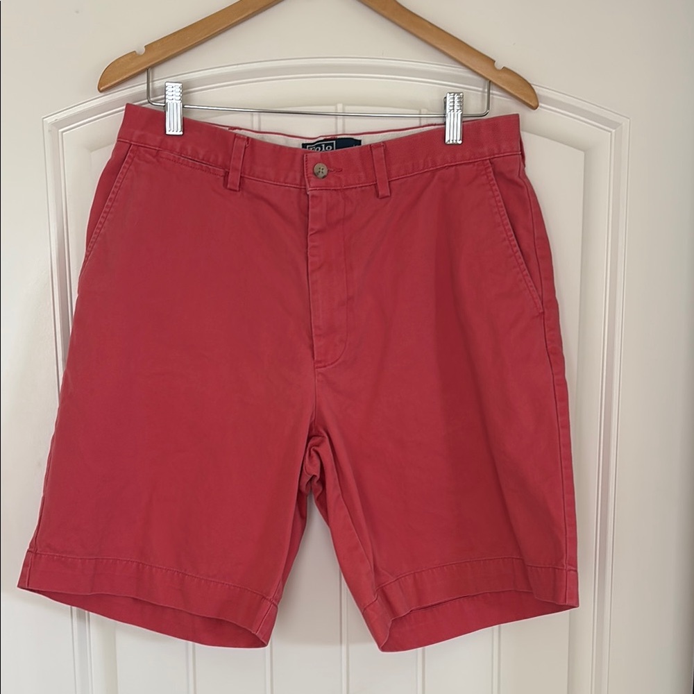 Vintage 80’s‎ Preppy Polo Ralph Lauren Salmon Pink Prospect Chino Shorts Mens 34